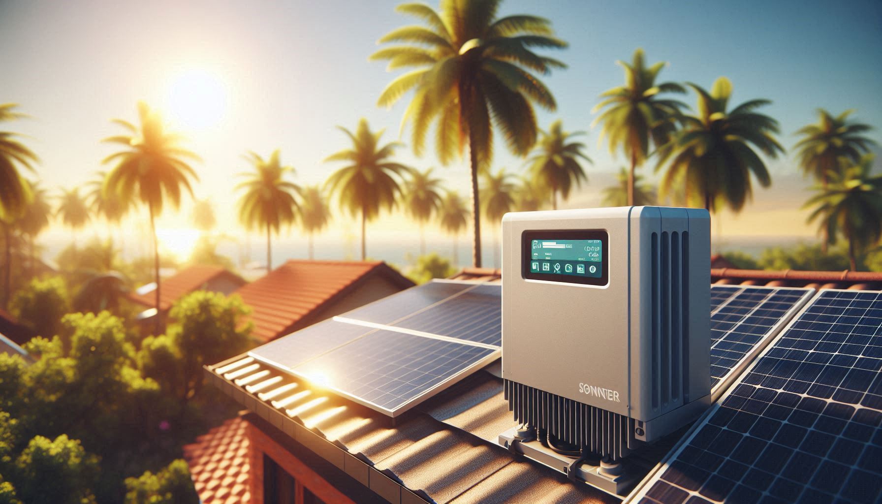 Un inversor netejat amb un compressor, destacant el manteniment en temps calorós