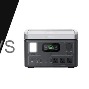 Comparación de sistema UPS con batería externa y estación de energía portátil