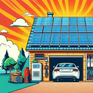 Napelemes inverter beállítás energiatároló rendszerrel egy lakóházban