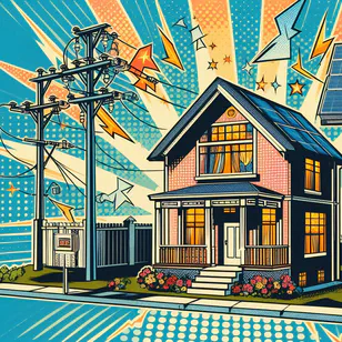 Inverter fasa tunggal disambungkan ke sistem tenaga tiga fasa rumah dengan diagram pendawaian terperinci