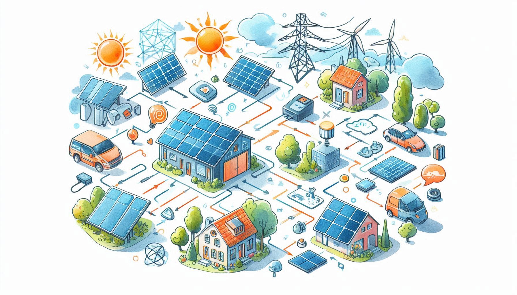 Diagram menunjukkan pelbagai pilihan untuk menyambung panel solar, termasuk konfigurasi siri dan selari