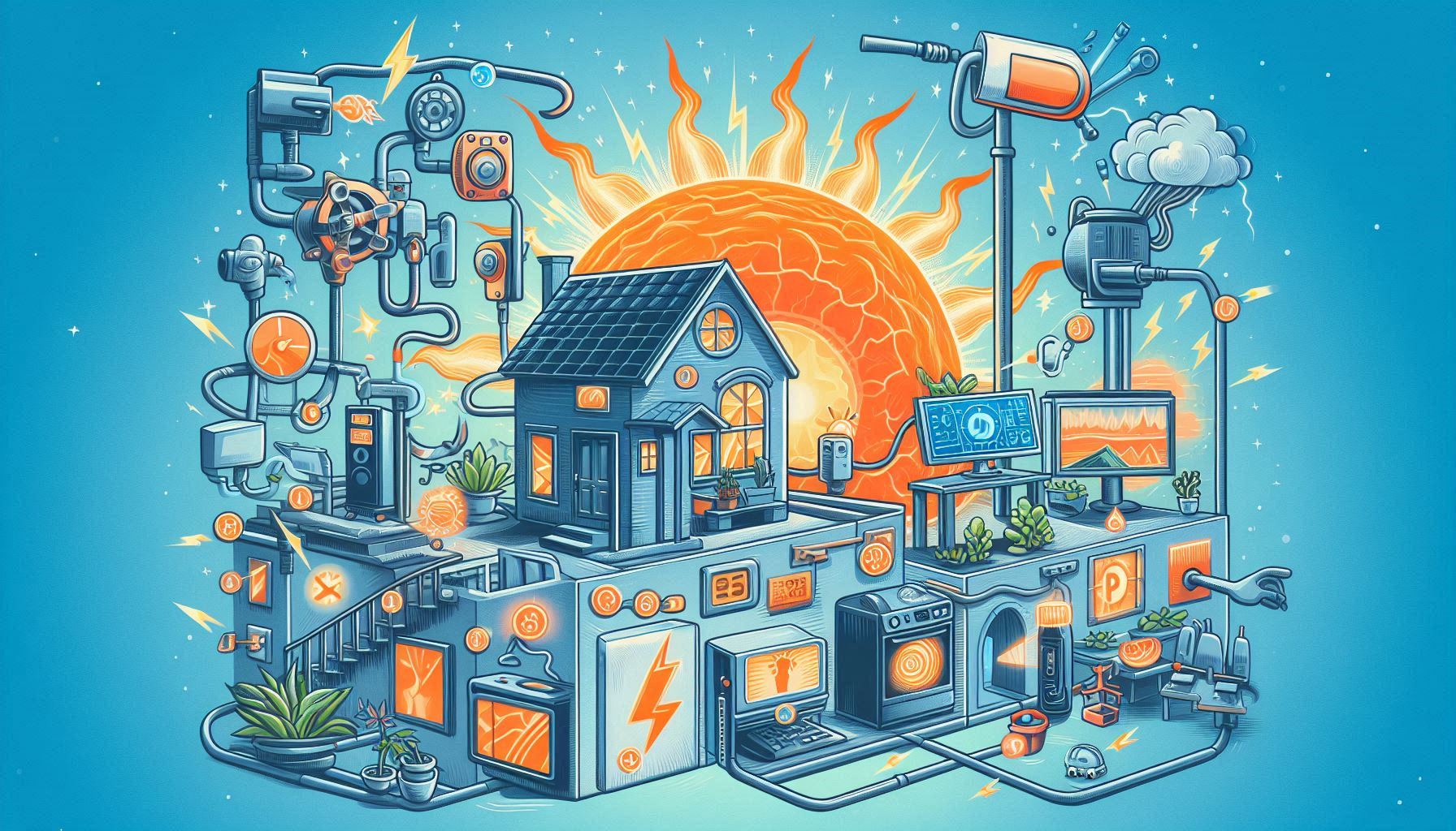 Wpływ prądów rozruchowych na różne urządzenia domowe podłączone do systemu falownikowego