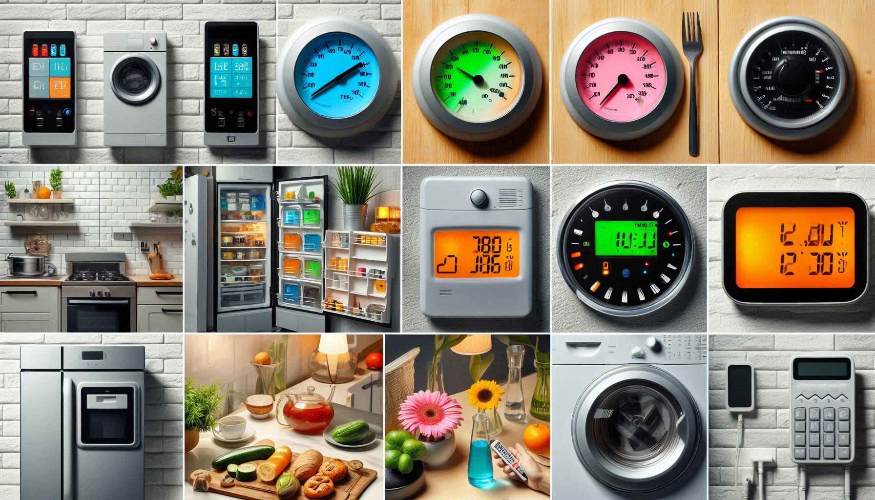 Eletrodomésticos modernos e dispositivos de economia de energia