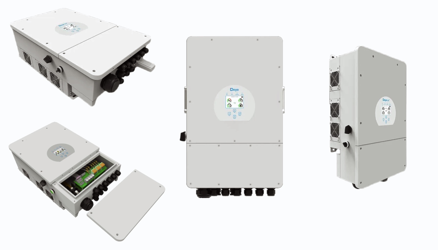 Deye SUN-10K-SG04LP3-EU 10kW hybridinverter med lastfördelningsinställning.