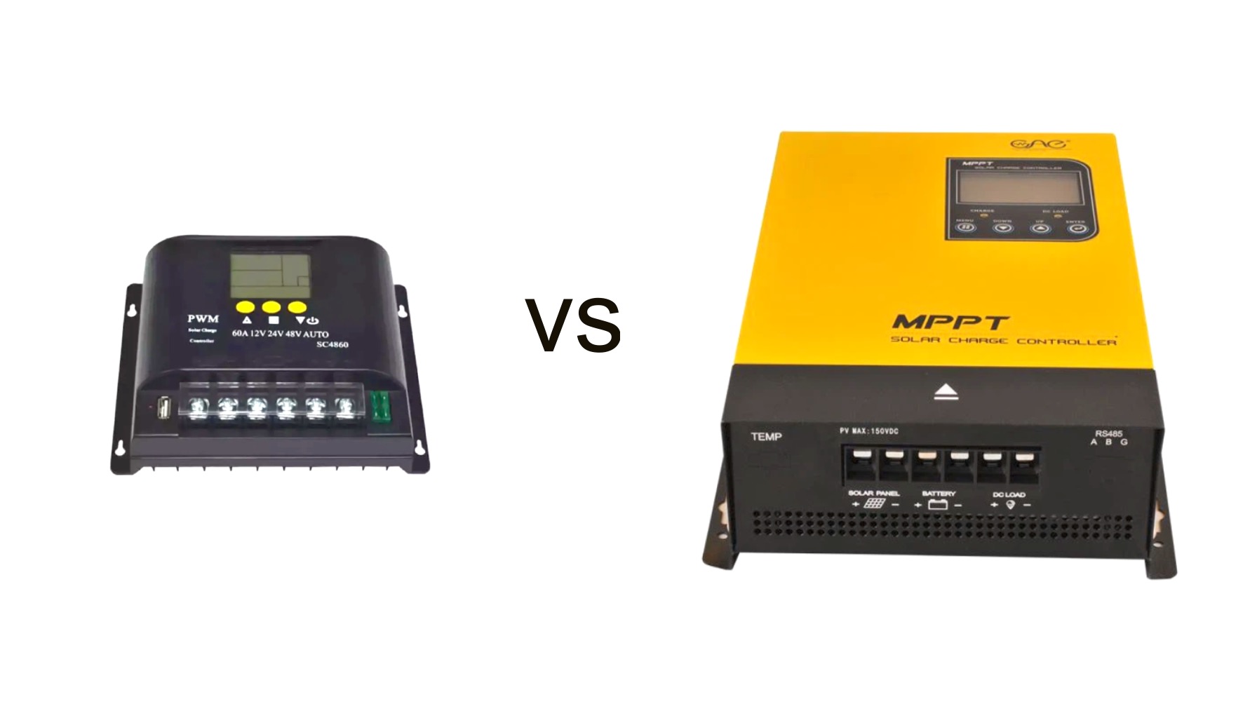 PWM 與 MPPT 太陽能充電控制器的比較，搭配屋頂太陽能板安裝